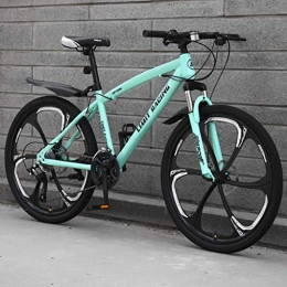 Dsrgwe Fahrräder Dsrgwe Mountainbike, 26” Mountainbike, Stahl-Rahmen Mountainbikes, Doppelscheibenbremse und Vorderradaufhängung (Color : A, Size : 21-Speed)