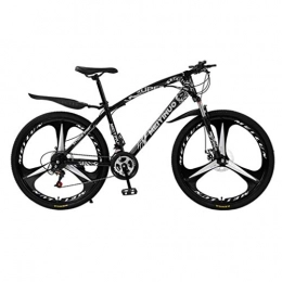 Dsrgwe Mountainbike Dsrgwe Mountainbike, Mountainbike, 26inch Rad Carbon Steel Rahmen for Fahrräder, Doppelscheibenbremse und Stoß- Vorderradgabel (Color : Black, Size : 21-Speed)