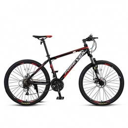Dsrgwe Mountainbike Dsrgwe Mountainbike, Mountainbike, 26inch Speichen-Rad, Stahl-Rahmen Hardtail Fahrräder, Doppelscheibenbremse und Vorderradgabel (Color : Black, Size : 27-Speed)