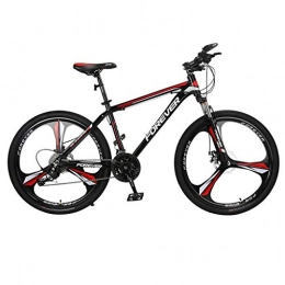 Dsrgwe Mountainbike Dsrgwe Mountainbike, Mountainbike, Aluminium Rahmen, 26inch Mag-Rad, Doppelscheibenbremse und Vorderradaufhängung (Color : Red, Size : 30 Speed)