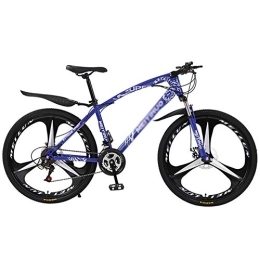DULPLAY Fahrräder DULPLAY Fahrrad Mit Front-aufhängung Verstellbarer Sitz, Leicht Mountainbike Bike, Starker Rahmen Scheibenbremse MTB Blue 3 Spoke 26", 21-Gang