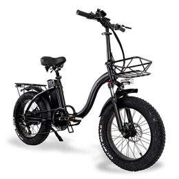 TODIMART Fahrräder E Bike Fat Reifen 20"* 4" Mit 48V 15Ah Batterie, E-Bike für Herren und Damen, Long Range City Mountain Bicycle, Mountainbike