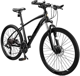 ERGUI Fahrräder ERGUI Federgabel mit 27-Gang-Mountainbike for Erwachsene, 26 Zoll, Aluminiumlegierung, vollgefedertes Mountainbike, Doppelscheibenbremse, hartes Heck, Mountain Trail Bike