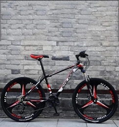Generic Fahrräder Fahrrad, 26-Zoll-Mountainbike, Doppelscheibenbremse, Trek-Bike, Rahmen / Räder aus Aluminiumlegierung, Strand-Schneemobil-Fahrrad, Rot, 24-Gang