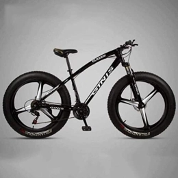Generic Mountainbike Fahrrad, Mountainbike 26 Zoll Stahlrahmen - Doppelscheibenbremsen Mountainbike Sport Freizeit for Erwachsene (Color : Black, Size : 21 Speed)