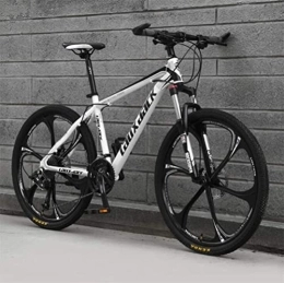 Generic Mountainbike Fahrrad, Mountainbike for Erwachsene 26 Zoll City Road Fahrrad, Herren MTB Sport Freizeit (Color : White Black, Size : 30 Speed)