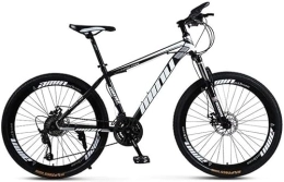 Generic Mountainbike Fahrrad, Mountainbike, Mountainbike mit Doppelfederung, 26-Zoll-Räder, Fahrrad für Erwachsene, Jungen (Color : Black White, Size : 30 Speed)