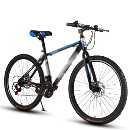  Fahrräder Fahrräder für Erwachsene, 24-Zoll-Mountainbike, 21 Speed für Erwachsene, variabel, Speed Bike, Cross-Country Racing Car mit One Wheel (Color : White Blue, Size : 21-Speed)