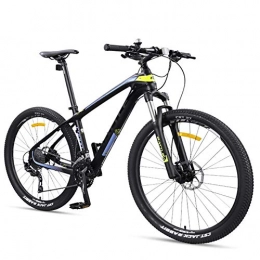 FANG Fahrräder FANG 27.5 Zoll Erwachsenen Mountainbike, Ultra-Licht Carbon Rahmen Fahrrad Hardtail MTB, Herren Damen Fahrrad mit Scheibenbremsen, Gelb, 30 Speed