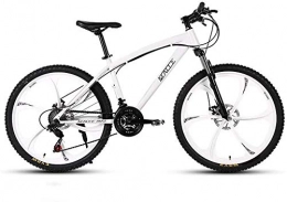 FDSAD Fahrräder FDSAD 24-Zoll-Mountainbike für Erwachsene, Strand-Schneemobilfahrrad, Doppelscheibenbremsfahrräder, Aluminiumlegierungsräder, Mann Frau Allzweck, Weiß, 21speed