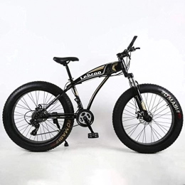 FDSAD Fahrräder FDSAD Fat Tire Adult Mountainbike, leichte Cruiser-Bikes mit hohem Kohlenstoffgehalt, Beach Snowmobile Herrenfahrrad, Doppelscheibenbremse 26-Zoll-Räder, Schwarz, 30speed