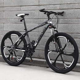 FMOGE Fahrräder FMOGE 27 Geschwindigkeiten Mountainbike Carbon Stahlrahmen Rennrad 24 / 26 Zoll Räder Hydraulische Federgabel, Weiß, 26 Zoll