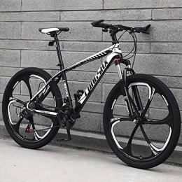 FMOGE Fahrräder FMOGE 30 Geschwindigkeiten Mountainbike Carbon Stahlrahmen Rennrad 24 / 26 Zoll Räder, Blau, 24 Zoll