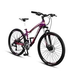 FUFU Fahrräder FUFU Mountainbike Erwachsene Student Weibliche Variable Geschwindigkeit Off-Road Racing 27-Gang Aluminiumlegierung (Color : Purple)