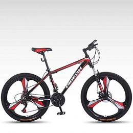 G.Z Mountainbike G.Z Erwachsene Mountain Bikes, Aluminiumlegierung Bikes, Variable Speed ​​Bikes, 26-Zoll-High Carbon Steel Rennräder, Spoke Bedingungen, Black red, 24 Speed