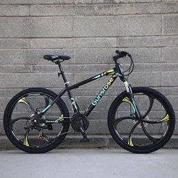 G.Z Mountainbike G.Z Mountain Bikes, Carbon Steel Mountain Bikes mit Dual-Scheibenbremsen, 21-27 Geschwindigkeit Optionen, 24-26 Zoll-Rad-Bikes, Fahrräder für Erwachsene, Schwarz und Grün, B, 24 inch 27 Speed