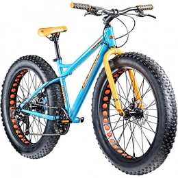 Galano Mountainbike Galano 26 Zoll Fatbike Fatman Mountainbike MTB Hardtail 4.0 fette Reifen Fahrrad (blau / orange)