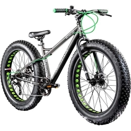 Galano  Galano 26 Zoll Fatbike Fatman Mountainbike MTB Hardtail 4.0 fette Reifen Fahrrad (Grau)