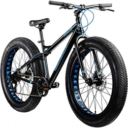 Galano Mountainbike Galano 26 Zoll Fatbike Fatman Mountainbike MTB Hardtail 4.0 fette Reifen Fahrrad (schwarz / blau)