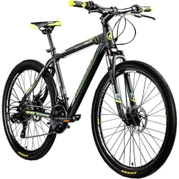 Galano Fahrräder Galano 26 Zoll Toxic Mountainbike Hardtail MTB Jugendmountainbike Jugendfahrrad (schwarz / grün, 46 cm)