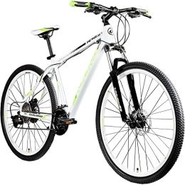 Galano  Galano Infinity Mountainbike für Damen und Herren ab 175 cm Fahrrad Bike Hardtail 29 Zoll Shimano Schaltwerk 24 Gänge (Weiss / grün)