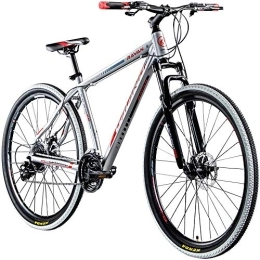 Galano Fahrräder Galano Mountainbike 29 Zoll Hardtail MTB Fahrrad Ravan 24 Gänge Bike 3 Farben (Silber, 48 cm)