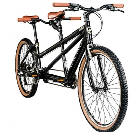 Galano Mountainbike Galano Tandem Fahrrad 26 Zoll Mountainbike Oakland 24 Gang MTB Hardtail Fahrrad (schwarz, 48 / 41 cm)