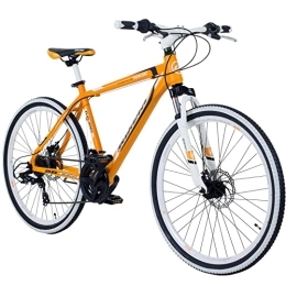 Galano  Galano Toxic Mountainbike 26 Zoll Fahrrad Hardtail MTB Mountain Bike Damen Herren Jungen Mädchen mit MTB Rahmen Unisex Rad 26" Jugendfahrrad Alu-Mountainbike (orange, 36 cm)