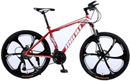 Generic Fahrräder Generic Cityrder Mountainbikes 26 Zoll Sport Freizeit Mountain Bikes 26 Speed Mens Cycling Bicycle (Farbe: Red White) -Red_White