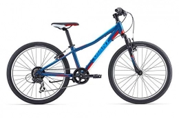 GIANT Fahrräder Giant Mountainbike für Jungen, 24 Zoll, Federgabel XTC JR 2 Tourney 7 V, Blau Rot