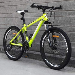 GMZTT Unisex-Fahrrad. Adult Mountainbike, Snowmobile Bikes, Doppelscheibenbremse Strand Fahrrad, High-Carbon Stahlrahmen for Fahrrder, 26-Zoll-Rder (Color : Green, Size : 21 Speed)