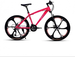 GMZTT Fahrräder GMZTT Unisex-Fahrrad. Erwachsene 24 Zoll Mountainbike, Strand Snowmobile Fahrrad, Doppelscheibenbremse Fahrrder, Alufelgen, einen Mann eine Frau General Purpose (Color : Pink, Size : 27 Speed)