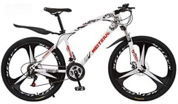 GMZTT Fahrräder GMZTT Unisex-Fahrrad. Fahrrad Mountainbike for Erwachsene, High-Carbon Stahlrahmen, All Terrain Hardtail Mountain Bikes (Color : White, Size : 26 inch 24 Speed)