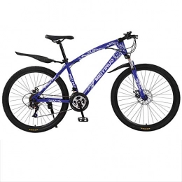 Gnohnay Mountainbike Gnohnay 26-Zoll Mountainbike-Fahrrad, Offroad-Fahrrad aus Kohlenstoffstahl, vollgefederte Fahrräder, Erwachsene-Soft-Tail-Mountainbike für mit Doppelscheibenbremse, Blau, 27 Speed