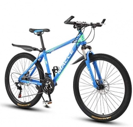 GOLDGOD Fahrräder GOLDGOD Mountainbike 26 Zoll, 24-Gang Dual Disc Brake Trail Bike Rutschfestes Und Verschleißfestes Hardtail-Mountainbike Aus Kohlenstoffstahl, Blau, 24inch