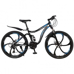 GQFGYYL-QD Fahrräder GQFGYYL-QD Mountainbike mit verstellbarem Sitz und Stoßdämpfung, Doppelscheibenbremse 26-Zoll-Räder 27-Gang, für Erwachsene im Freien, 4