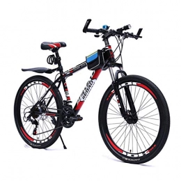 GRXXX Fahrräder GRXXX Mountainbike Doppelscheibenbremse 26 Zoll Shift Fahrradspeichenrad EIN Rad, Blue-OneSize