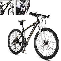 GUOHAPPY Fahrräder GUOHAPPY Mountainbike, 29-Zoll-, 33-Gang-, 330-Pfund-Tragrahmen aus Aluminiumlegierung, Nicht leicht zu rosten, langlebig, geeignet für Personen mit Einer Größe von 165 bis 195 cm, Black Yellow