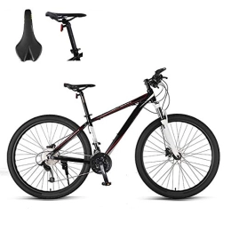 GUOHAPPY Fahrräder GUOHAPPY Professionelles Mountainbike Für Erwachsene Mit Nachtspiegel Und Zwei Hydraulischen Scheibenbremsen, 29-Zoll-33-Gang-Stoßdämpfer (165 cm - 195 cm), Black red