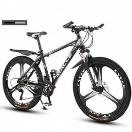 Hadishi Fahrräder Hadishi Country Mountain Bike, 26 Pouces Trois Roues De Coupe Double Frein À Disque Country Double Off-Road Gearshift Bicycle, High-Carbon Steel Frame Racing VTT, Silber, 21 Speed