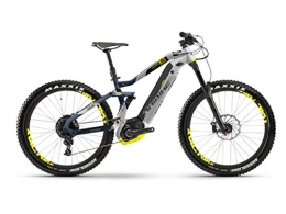 HAIBIKE Fahrräder Haibike E-Bike XDURO AllMtn 7.0 500Wh 11-G NX 18 HB BCXP Silber / blau / gelb matt Medium