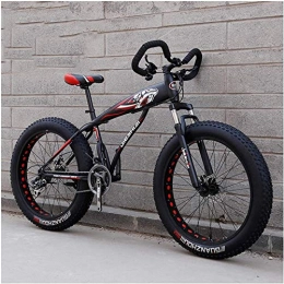 giyiohok Fahrräder Hardtail Fat Tire Mountainbike für Erwachsene Männer Frauen Mountain Trail Bike mit Doppelscheibenbremse Vorderradaufhängung aus kohlenstoffhaltigem Stahl All Terrain Mountain-24Zoll21 Geschwindigkeit