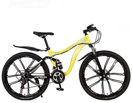 HCMNME Fahrräder HCMNME Hochwertiges langlebiges Fahrrad Mountain Bike 26 Zoll Fahrrad, Carbon Steel MTB Fahrrad Fully, Doppelscheibenbremse Aluminiumrahmen mit Scheibenbremsen (Color : D, Size : 21 Speed)