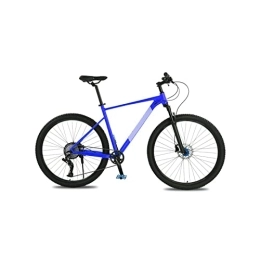  Mountainbike Herren Fahrrad 21 Zoll breiter Rahmen Aluminium Alloy Mountain Bike 10 Speed Bike Double Oil Brake Mountain Bike Front and Rear Quick Release (Color : Orange, Size : 21 inch frame) (Blue 21 inch