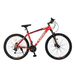 HGXC Fahrräder HGXC 29-Zoll-Mountainbike mit Federgabel für Erwachsene, Straße, Offroad, Citybike, Stahlrahmen, MTB für Jugend, Damen, Damen (Color : Rot)