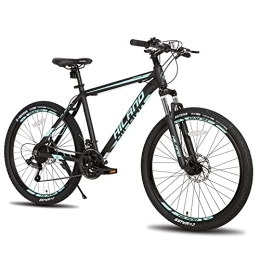 ivil Fahrräder Hiland 26 Zoll MTB Mountainbike mit Speichenrädern 482mm Aluminiumrahmen 21 Gang Schaltung Scheibenbremse Federgabel Schwarz