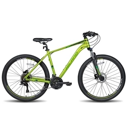 ivil Fahrräder Hiland 27, 5 Zoll Mountainbike MTB mit 16 Zoll Aluminiumrahmen 27 Gang Schaltung Scheibenbremse Lock-Out Federgabel grün