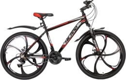 STITCH Fahrräder Hiland Mountain Bike Bici MTB 26 Pollici per Ragazzo e Ragazza Con Freno a Disco Forcella Ammortizzata e 6 Ruote a Raggi Bike Nero e Rosso…