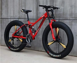 HJCC Fahrräder HJCC Mountainbike mit variabler Geschwindigkeit, für Erwachsene, Strand, Super Wide 4.0, große Reifen für Damen und Herren, 26 Zoll (66 cm), 27 Gänge