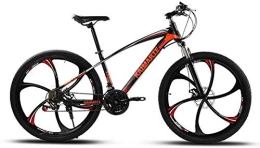HCMNME Mountainbike Hochwertiges langlebiges Fahrrad Erwachsene mit variabler Geschwindigkeit Mountainbike, Doppelscheibenbremse Bikes, Strand Snowmobile Fahrrad, Upgrade-High-Carbon Stahlrahmen, 24-Zoll-Rder Aluminiumr